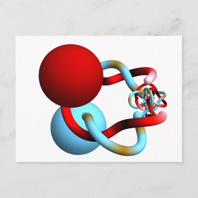 Mating Dance of the Alexander Horned Spheres Postcard (Front)