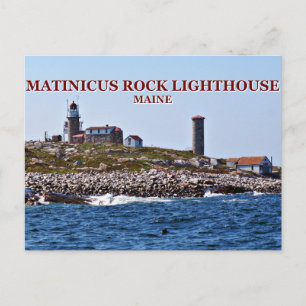 Matinicus Rock Lighthouse, Maine Postcard