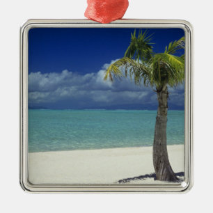 Matira Beach on the island of Bora Bora, 2 Metal Tree Decoration