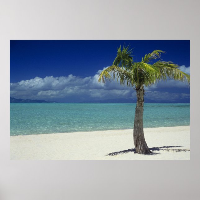 Matira Beach on the island of Bora Bora, 2 Poster (Front)