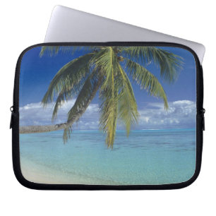 Matira Beach on the island of Bora Bora, Society Laptop Sleeve