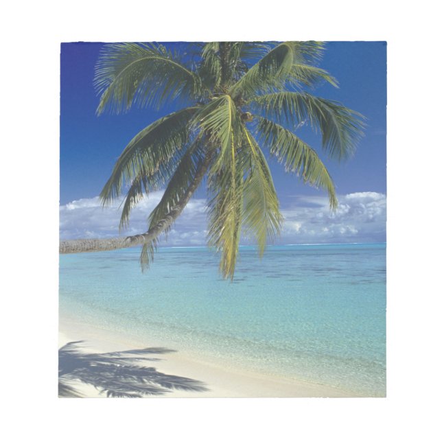 Matira Beach on the island of Bora Bora, Society Notepad (Front)