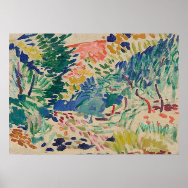 Matisse Abstracted Landscape Wall Art  (Front)