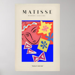 Matisse Art Prints - Abstract Face with Flowers