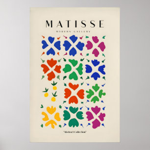 Matisse Art Prints - Abstract Floral Grid Poster
