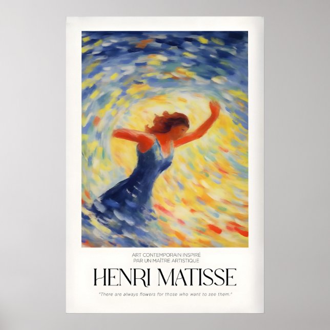 Matisse Art Prints - Dancing Figure Swirl (Front)