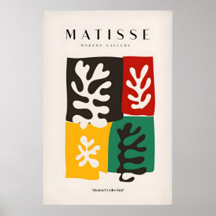 Matisse Art Prints - Four Blocks Abstract Leaves
