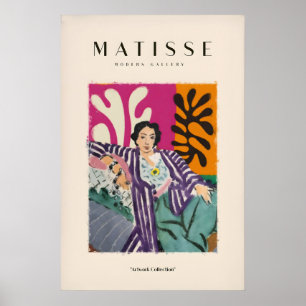 Matisse Art Prints - Reclining Woman Striped Robe