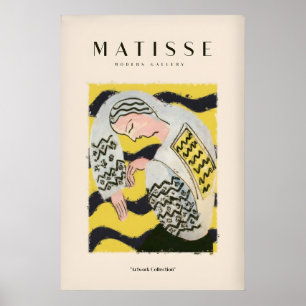Matisse Art Prints - Resting Woman Patterned