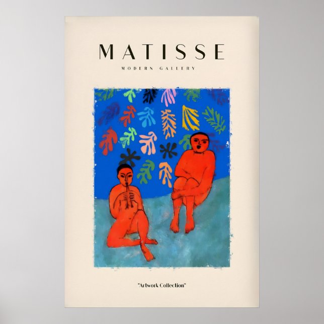 Matisse Art Prints - Two Figures Flute Poster (Front)