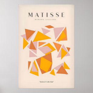 Matisse Art Prints - Warm Tone Geometric Triangles