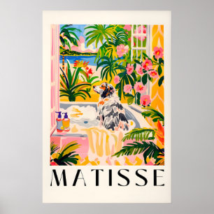 Matisse Australian Shepherd Bath Art Print Funny