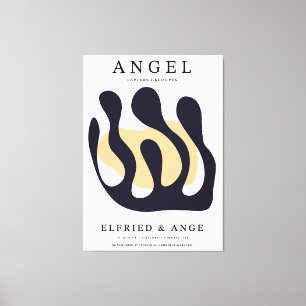 Matisse Cut Paper Navy Abstract Wall Art Print