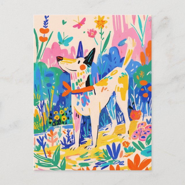 Matisse Dog Vintage Postcard (Front)