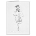 Matisse Doll Fashion Watercolor- Black CapeDress