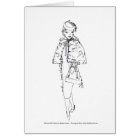 Matisse Doll Fashion Watercolor- Black Fur Cape