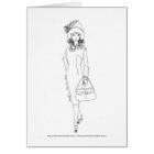 Matisse Doll Fashion Watercolor- Red/Blk CapeDress