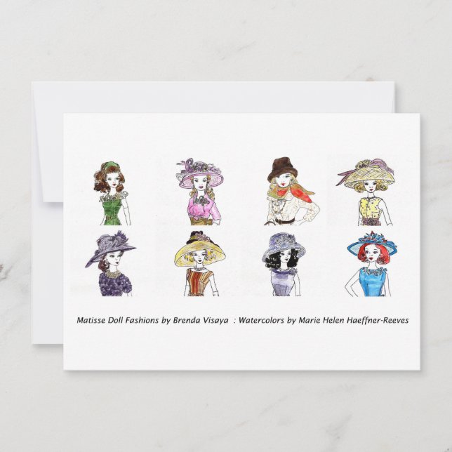 Matisse Doll Fashions - Card 6, 4.5 x 6.25 (Front)