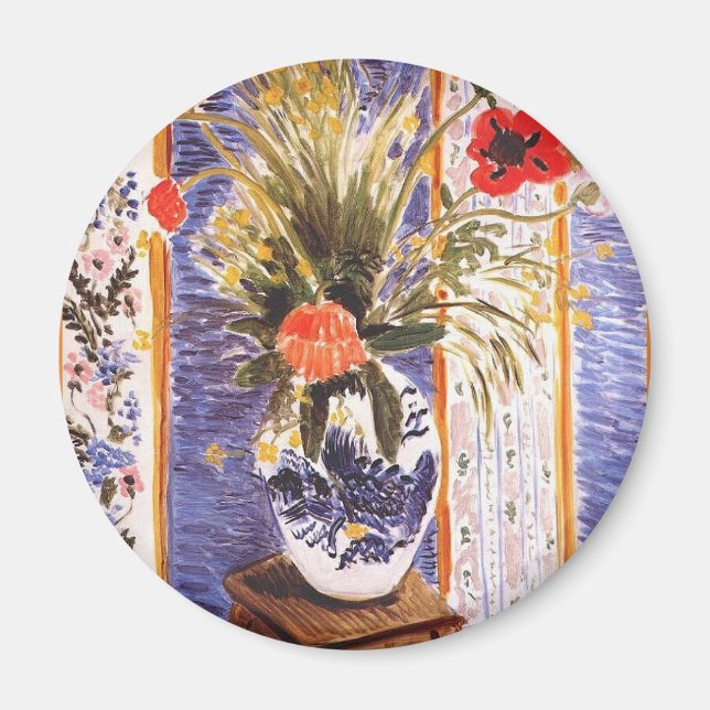 Matisse Flowers in a Bowl Magnet (Front)