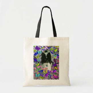 Matisse in Butterflies II - White & Black Papillon Tote Bag