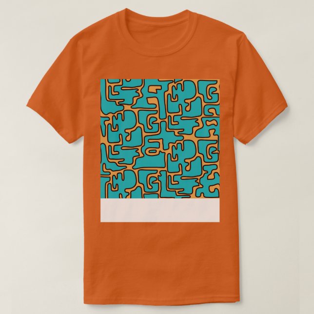 Matisse Inspired 70s Colour Blobs T-Shirt (Design Front)