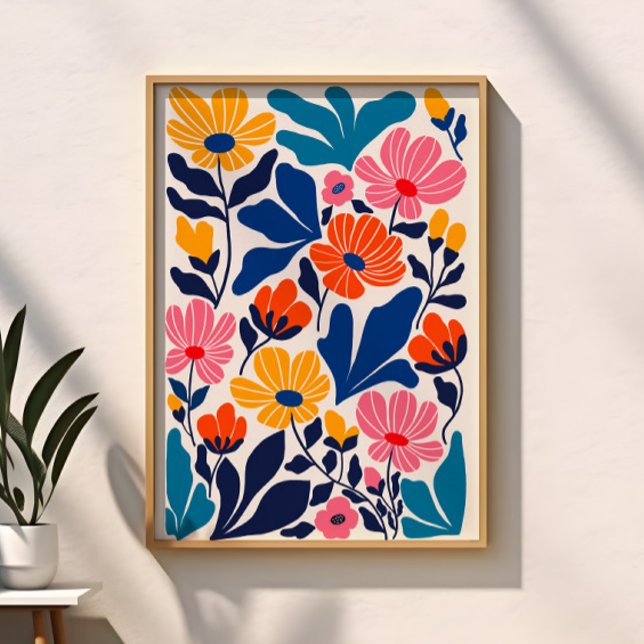 Matisse Inspired Abstract Contemporary Floral Poster (Creator Uploaded)
