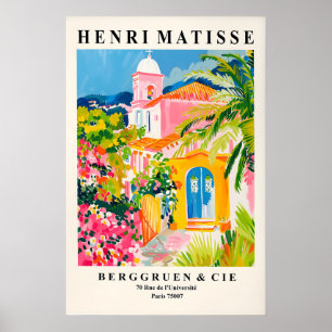 Matisse Inspired Church Painting Mediterranean Art Poster