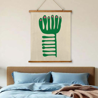 Matisse Inspired Green and Pink Hanging Tapestry