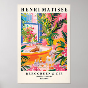Matisse Poster, Cute Otter Poster, Maximalist Mid Poster