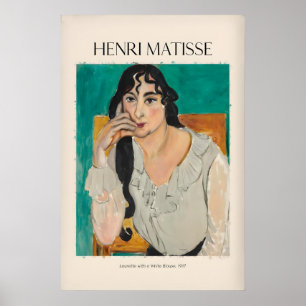 Matisse Poster - Laurette with a White Blouse917