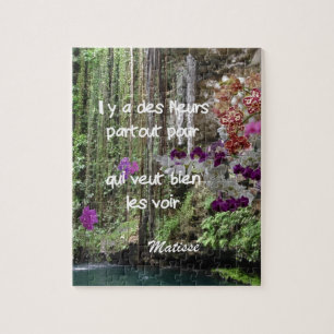 Matisse quote in french jigsaw puzzle