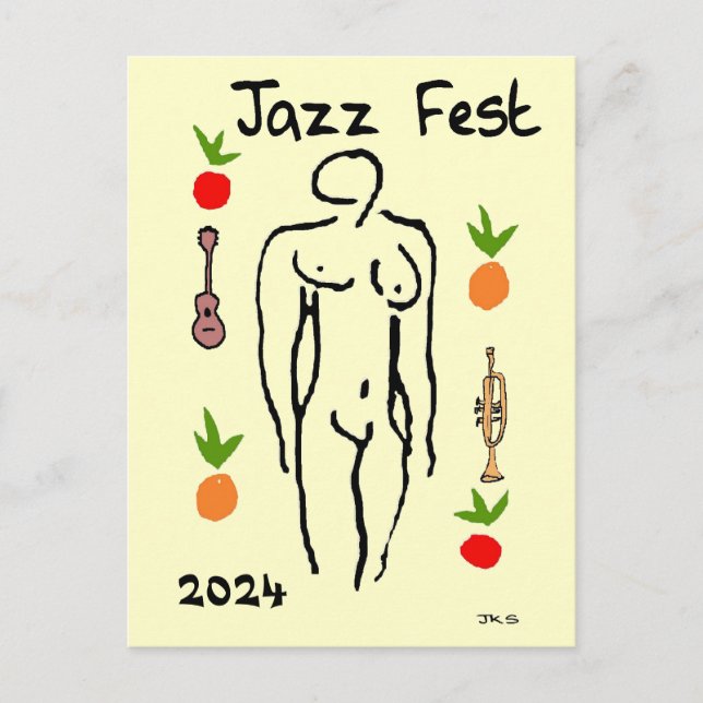 Matisse Style, Jazz Fest, edit date Postcard (Front)