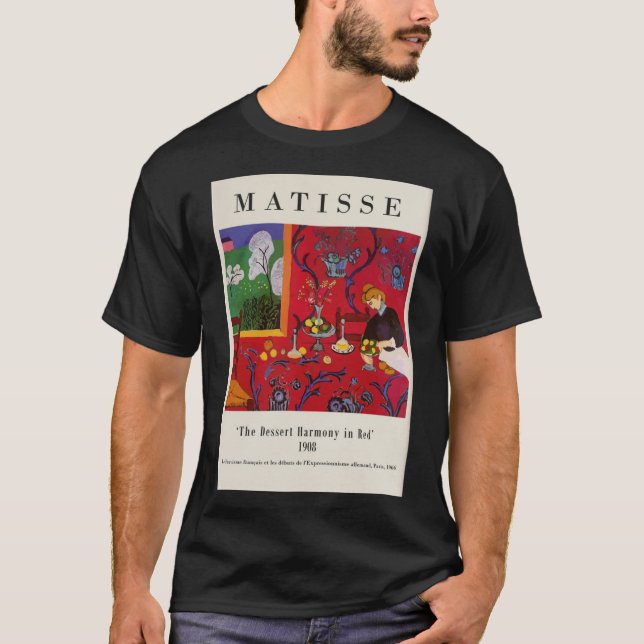 Matisse - The Dessert Harmony In Red 1908 Classic  T-Shirt (Front)