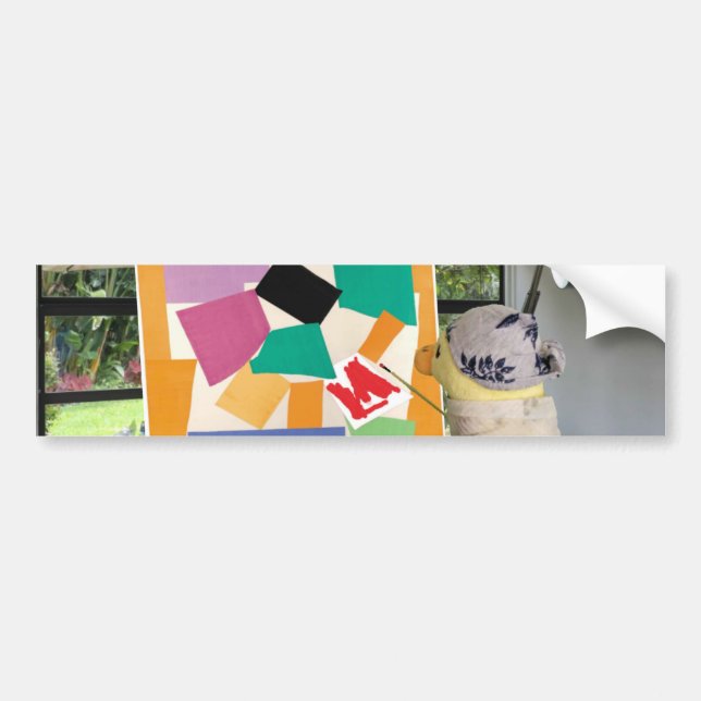 Matisse The Snail in oils by Danny Duck  Bumper Sticker (Front)