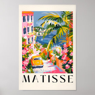 Matisse Wall Art, Pink Beachy Decor, Italy Wall Ar Poster