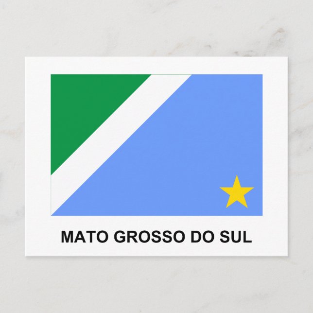 Mato Grosso do Sul, Brazil Flag Postcard (Front)