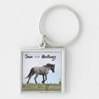 Mato Ska's Determination (Save Our Mustangs) - Key Ring
