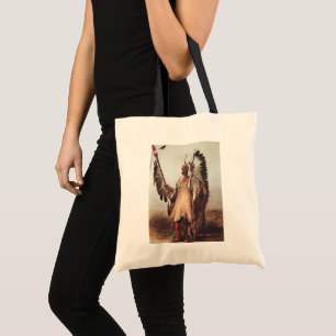 Mato-Tope, A Mandan Chief Portrait by Karl Bodmer Tote Bag