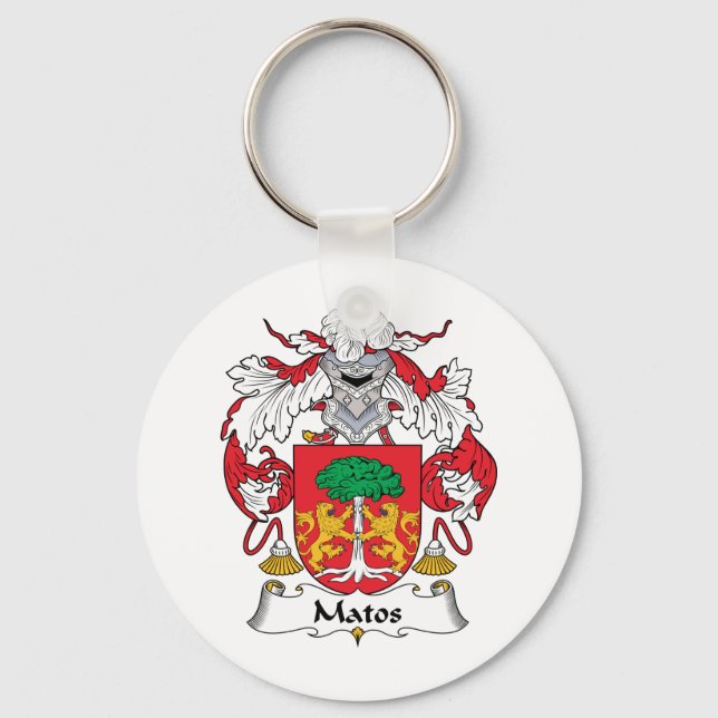 Matos Family Crest Key Ring (Front)