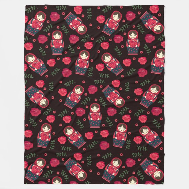 Matreshka Fleece Blanket (Front)