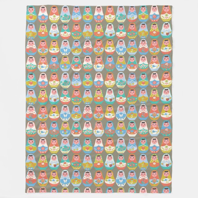 Matreshka Fleece Blanket (Front)
