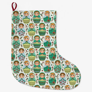 Matreshka Large Christmas Stocking