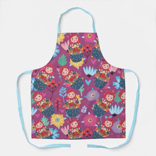 Matreshka pattern apron (Front)