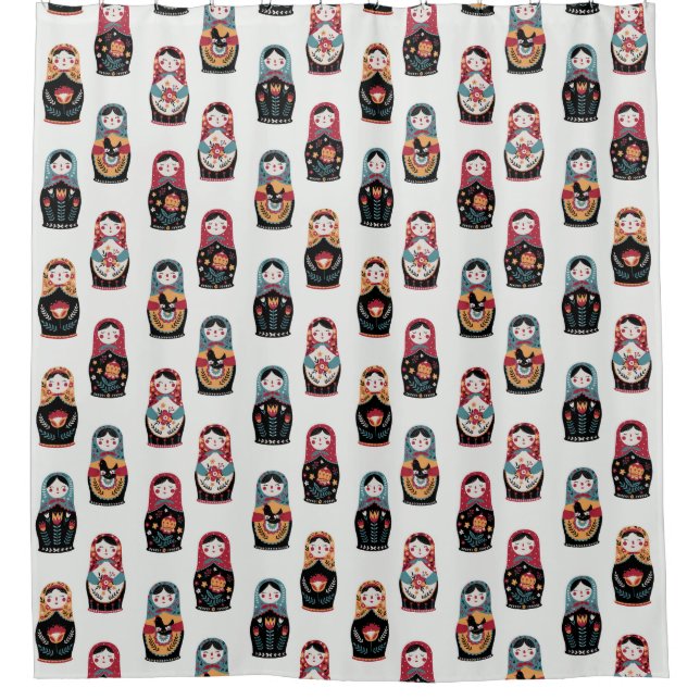 Matreshka Shower Curtain (Front)