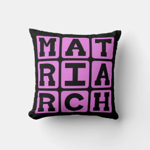Matriarch, Mother of the Family Cushion