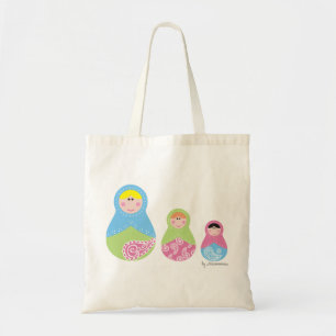 Matrioskas trio pasley tote bag
