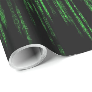 Matrix Code 1 Wrapping Paper