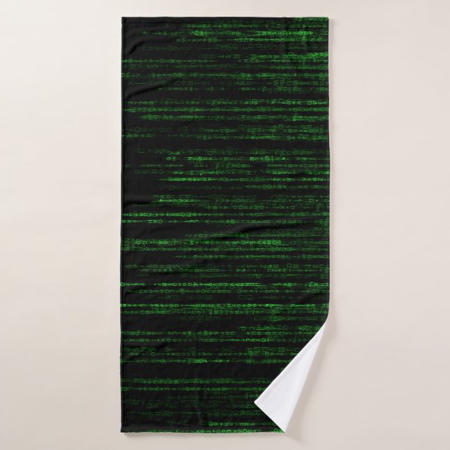 Matrix code bath towel (Bath Towel)
