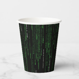 Matrix code paper cups