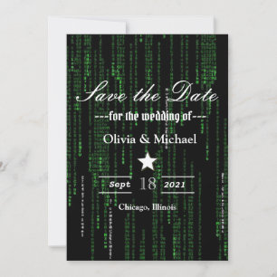 Matrix code save the date